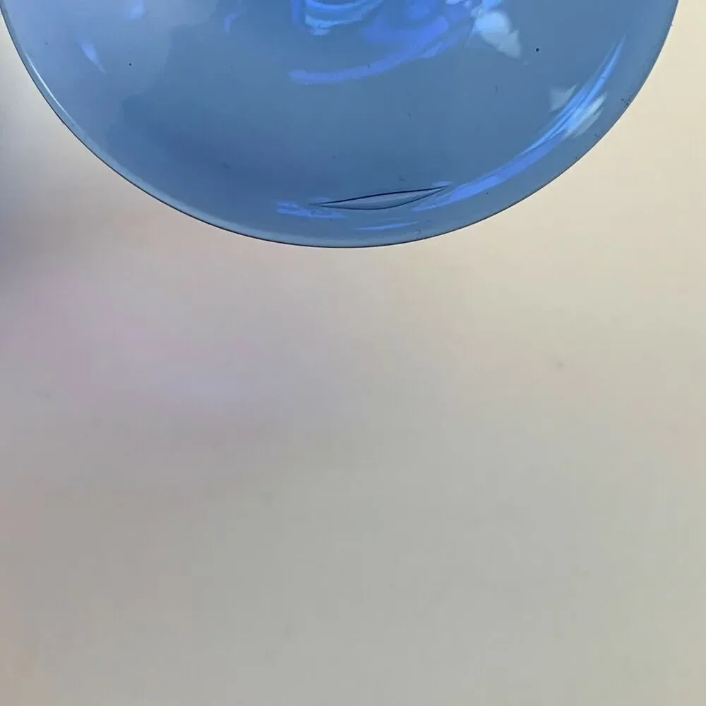 Wine Glass Bubble Cobalt Blue 6 3/8